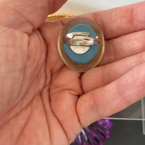 Lucite Insect Adjustable Ring - Picture 5 of 6